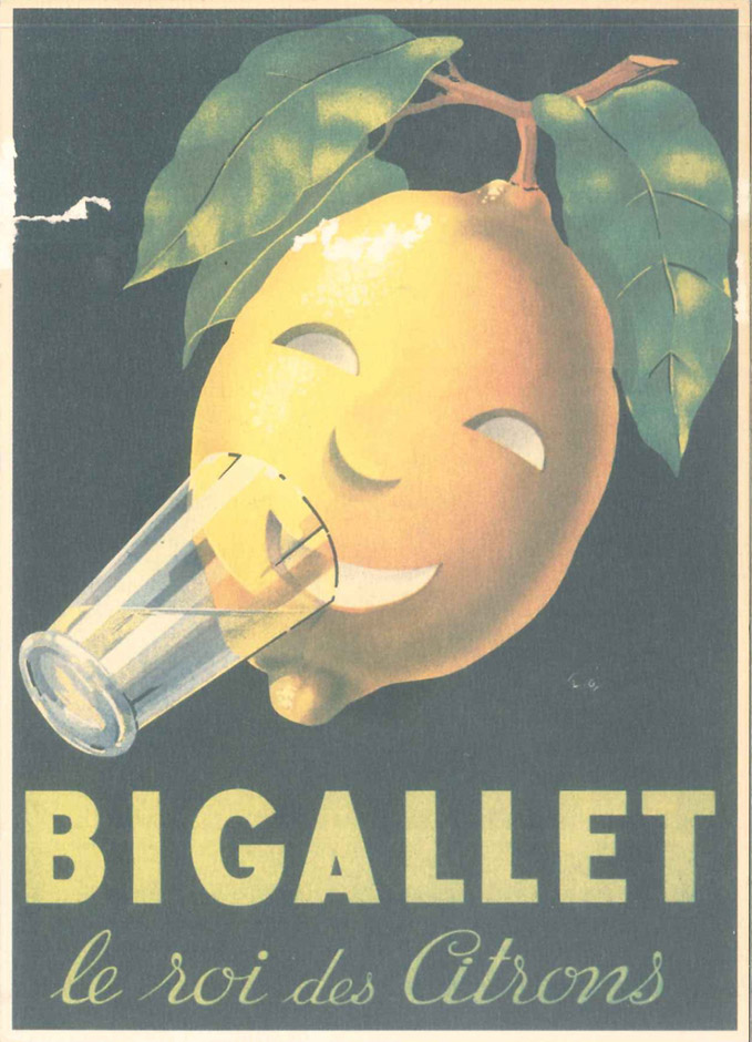 Bigallet historic advertising poster