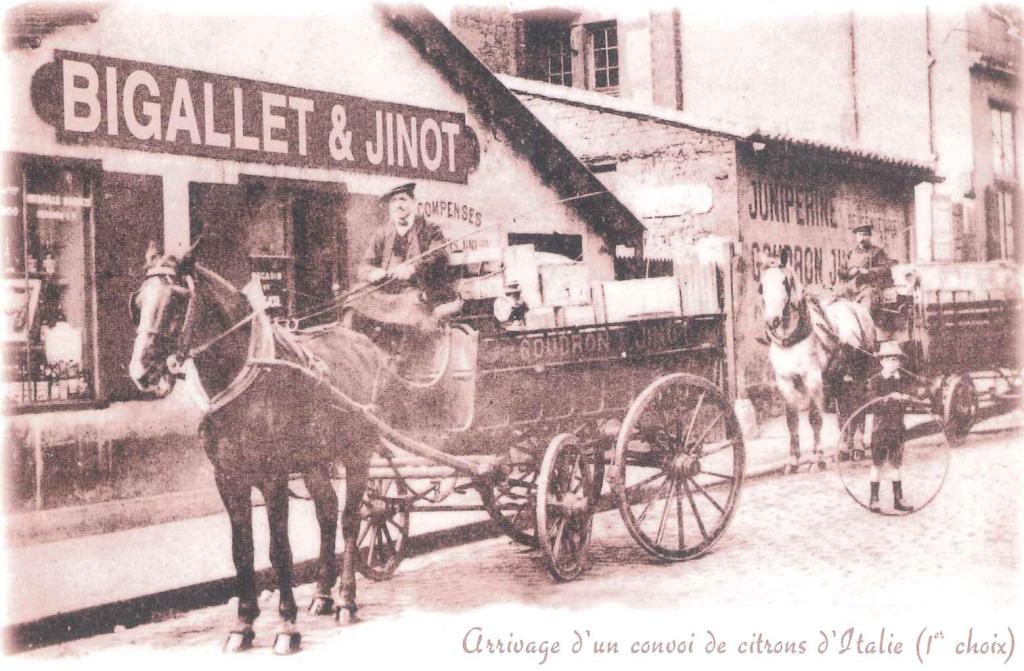 Bigallet historic image of horse and buggy in Isere, France
