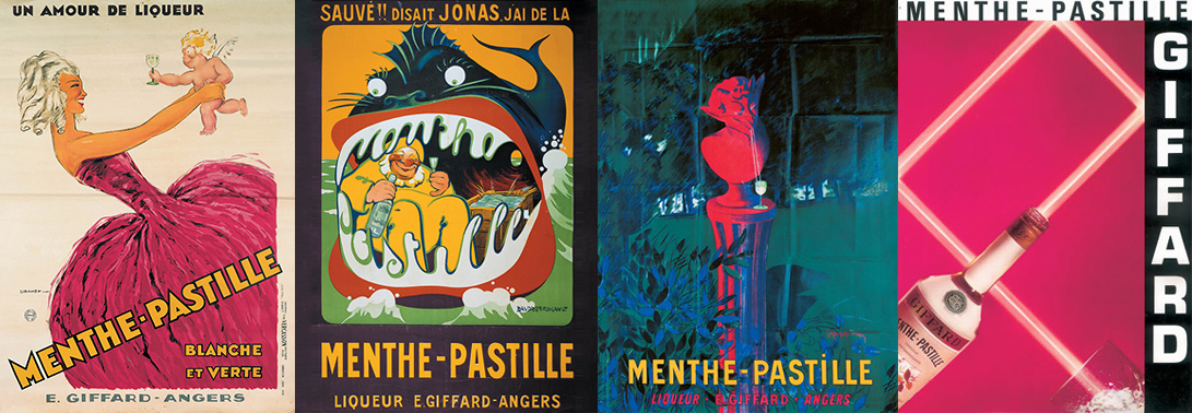 Giffard Menthe Pastille historic posters