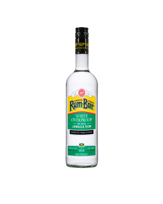 Rum-Bar White Overproof bottle