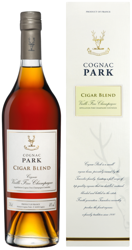 Cognac Park XO Cigar Blend Vieille Fine Champagne bottle shot with box