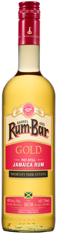 Rum-Bar Gold 750 mL bottle shot