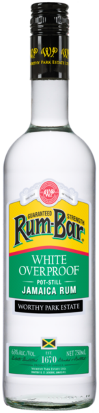 Rum-Bar White Overproof 750 mL bottle shot